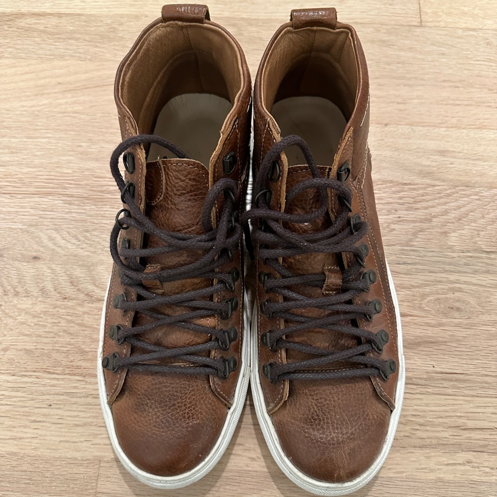 Men’s FreeBird Brown Leather Sneakers